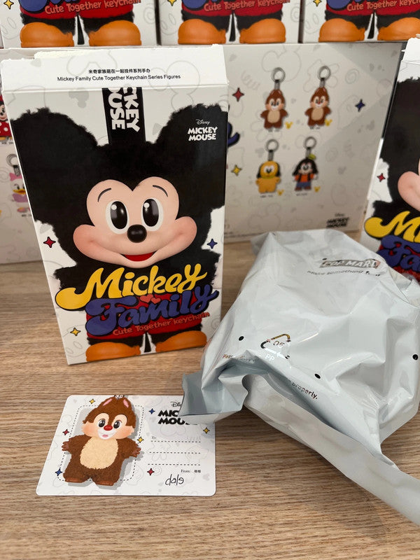 100% Authentic Popmart Mickey Family Cute Together Keychain - Dale