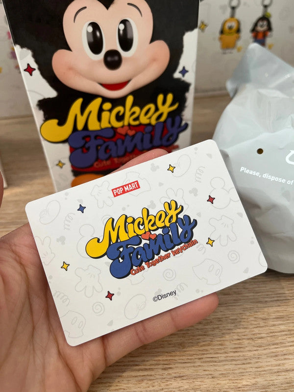 100% Authentic Popmart Mickey Family Cute Together Keychain - Donald