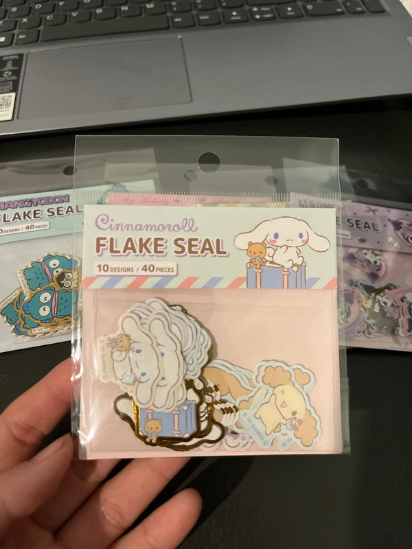Sanrio Cinnamoroll Flake Stickers - 40pcs