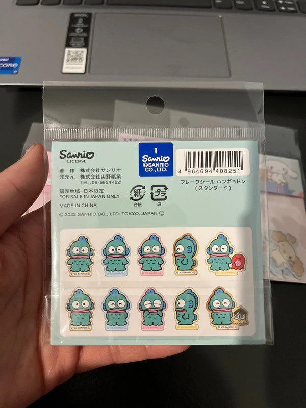 Sanrio Hangyodon Flake Stickers - 40pcs