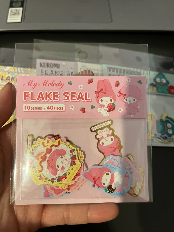 Sanrio My Melody Flake Stickers - 40pcs