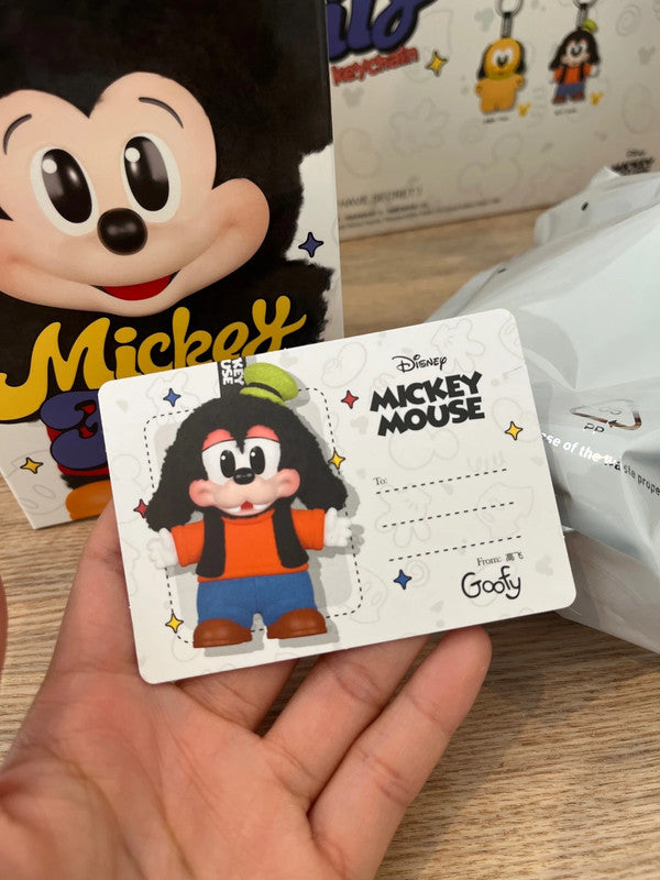 100% Authentic Popmart Mickey Family Cute Together Keychain - Goofy