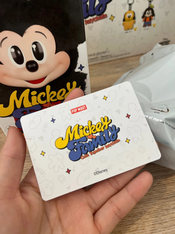 100% Authentic Popmart Mickey Family Cute Together Keychain - Goofy