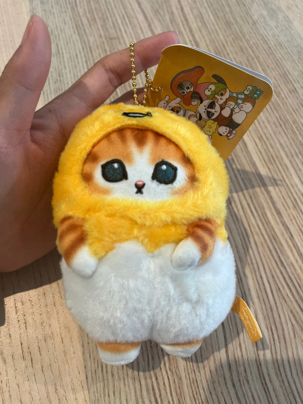 New Sanrio Gudetama x Mofusand plush keychain 2024