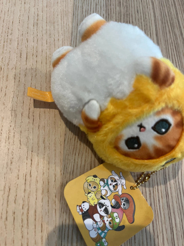 New Sanrio Gudetama x Mofusand plush keychain 2024
