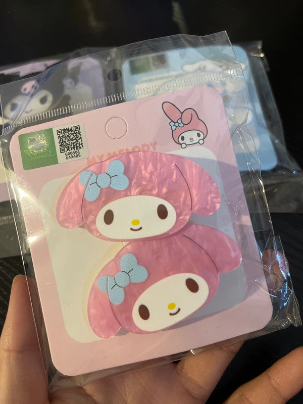 Sanrio My Ｍelody acrylics kid hairclips