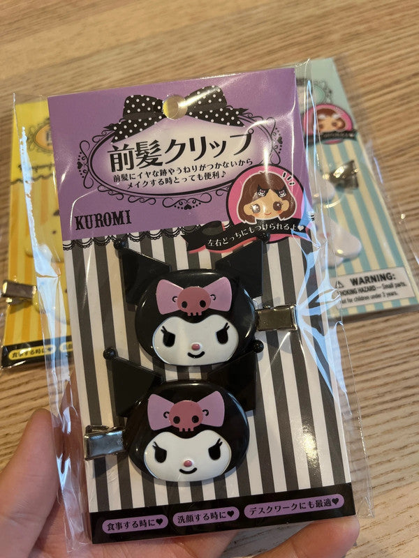 Japan Sanrio Kuromi hairclips - 2 pcs