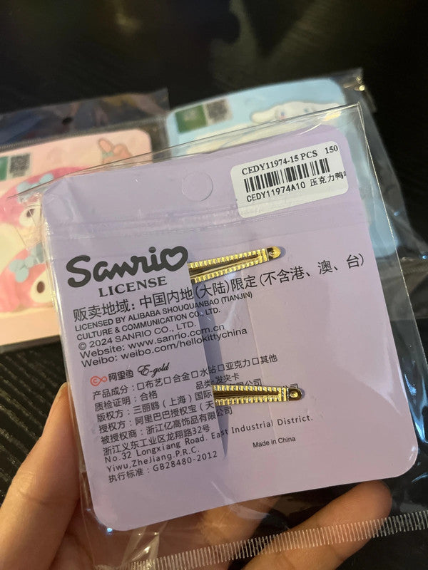 Sanrio Kuromi acrylics kid hairclips