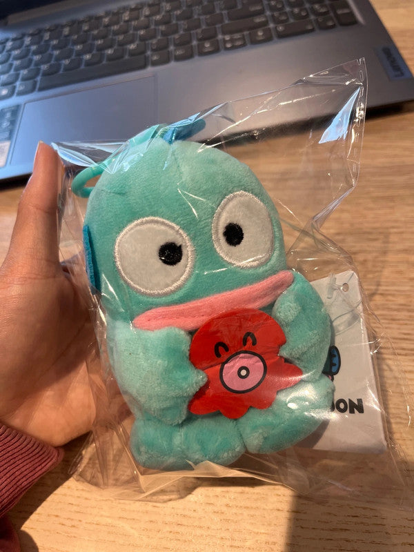 Sanrio Hangyodon plush keychain