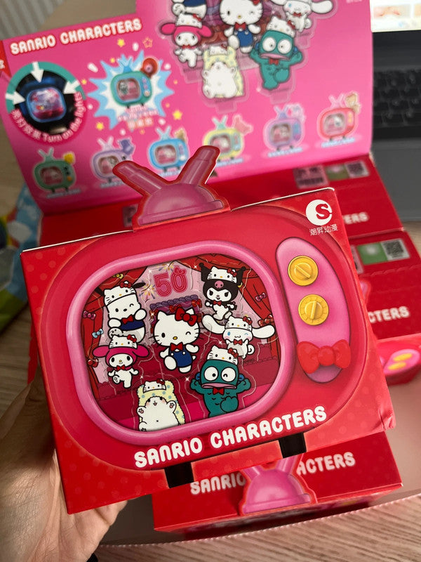 Sanrio characters Hello Kitty 50th anniversary mini TV LED desk light