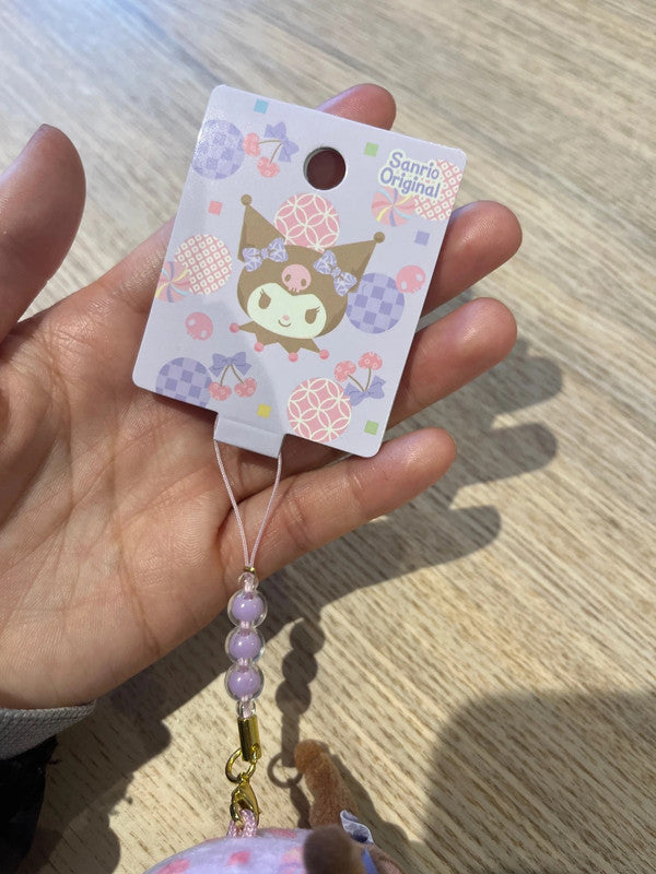 Sanrio Kuromi plush mini keychain