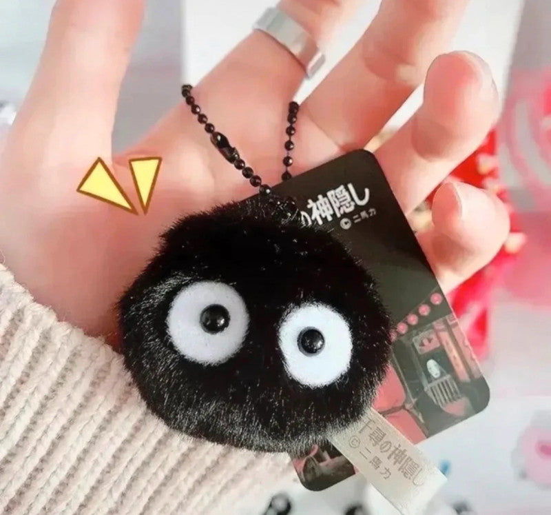 Japanese 千と千尋の神隠し spirite away - coal ball elf keychain