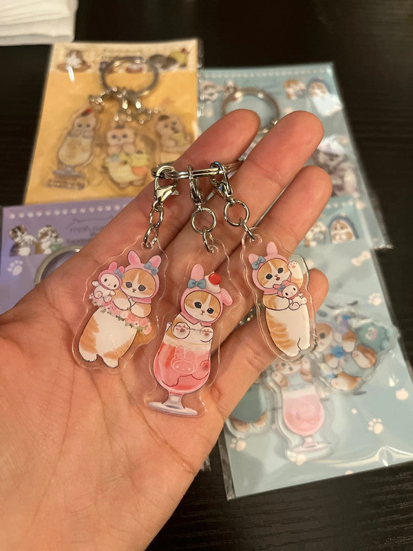 Mofusand x Sanrio My Melody acrylic keychains