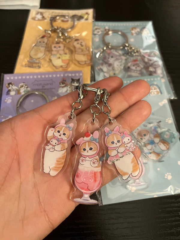 Mofusand x Sanrio My Melody acrylic keychains