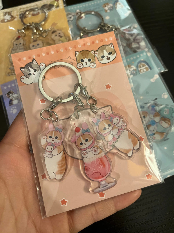 Mofusand x Sanrio My Melody acrylic keychains