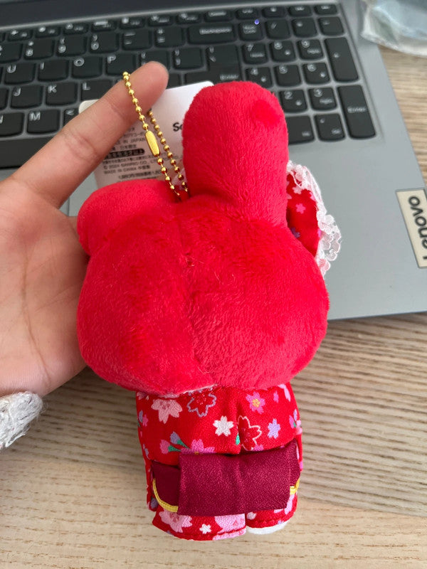 New Sanrio My Melody Kimono plush keychain