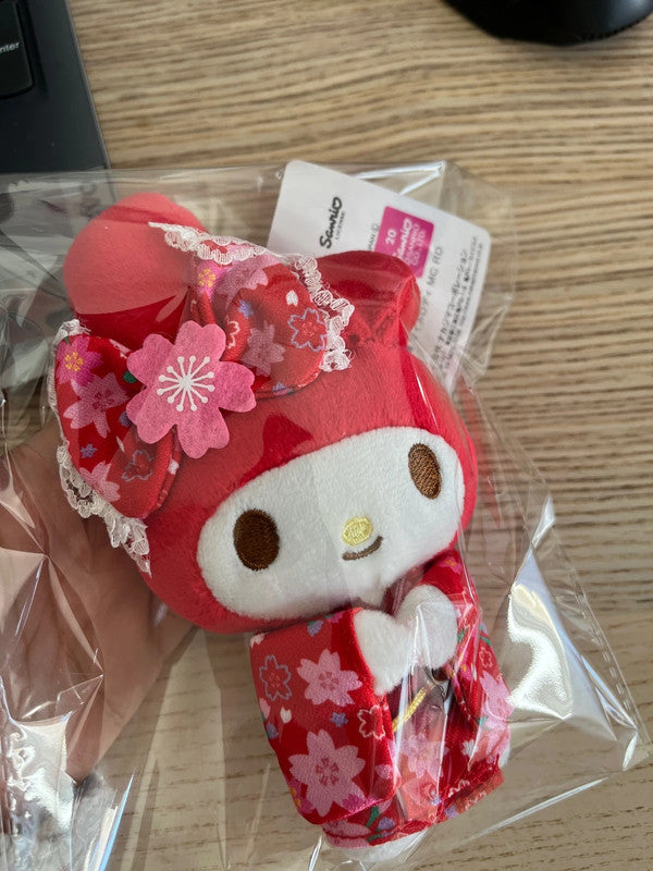 New Sanrio My Melody Kimono plush keychain