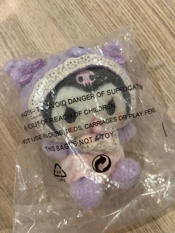 Sanrio Kuromi baby plush keychain