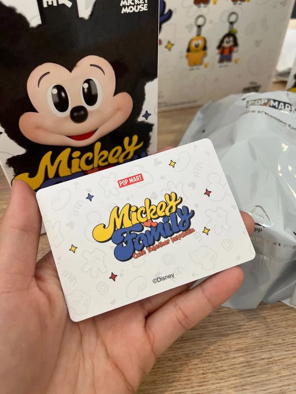100% Authentic Popmart Mickey Family Cute Together Keychain - Mickey