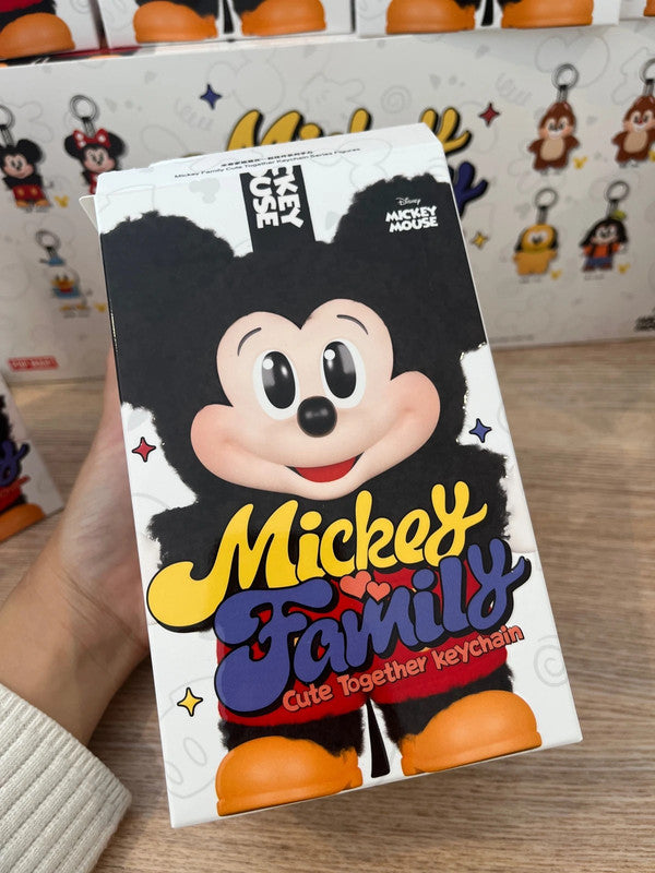 100% Authentic Popmart Mickey Family Cute Together Keychain - Mickey