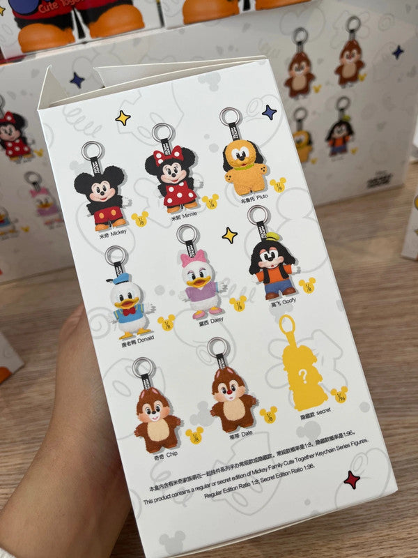 100% Authentic Popmart Mickey Family Cute Together Keychain - Mickey