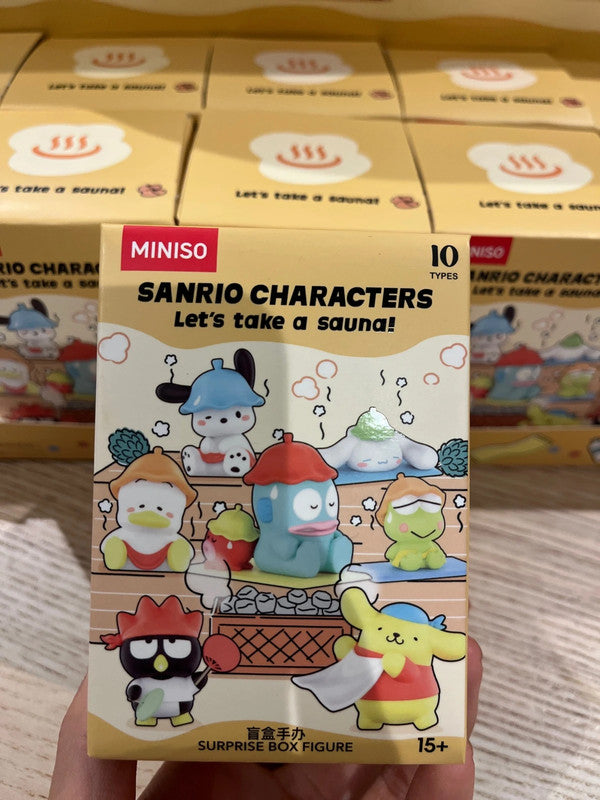 Miniso Sanrio characters Sauna blind box collection