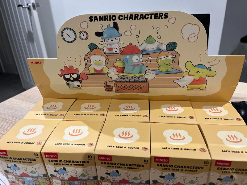 Miniso Sanrio characters Sauna blind box collection