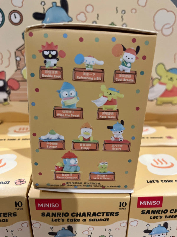 Miniso Sanrio characters Sauna blind box collection