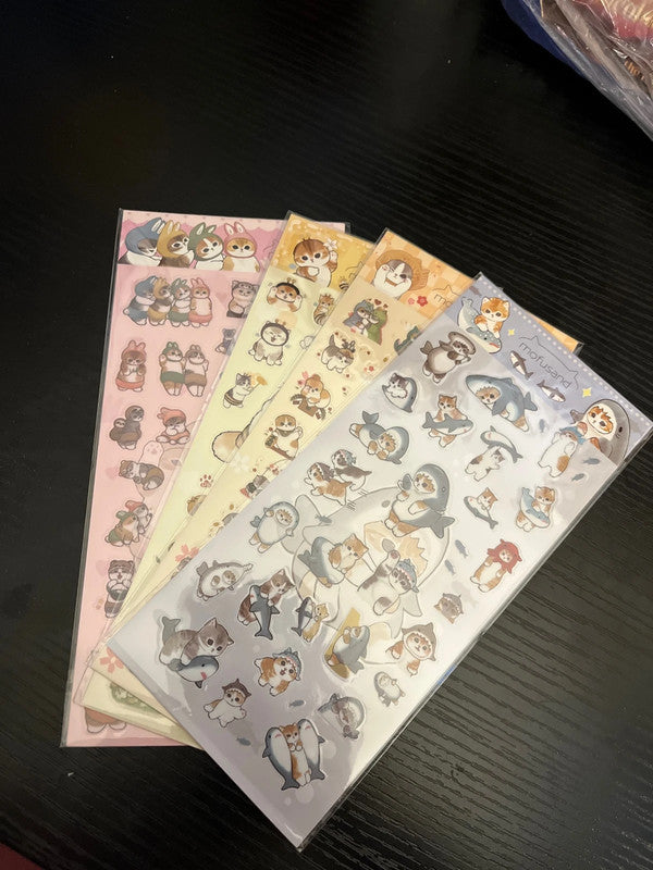 Mofusand characters stickers - 4 sheets