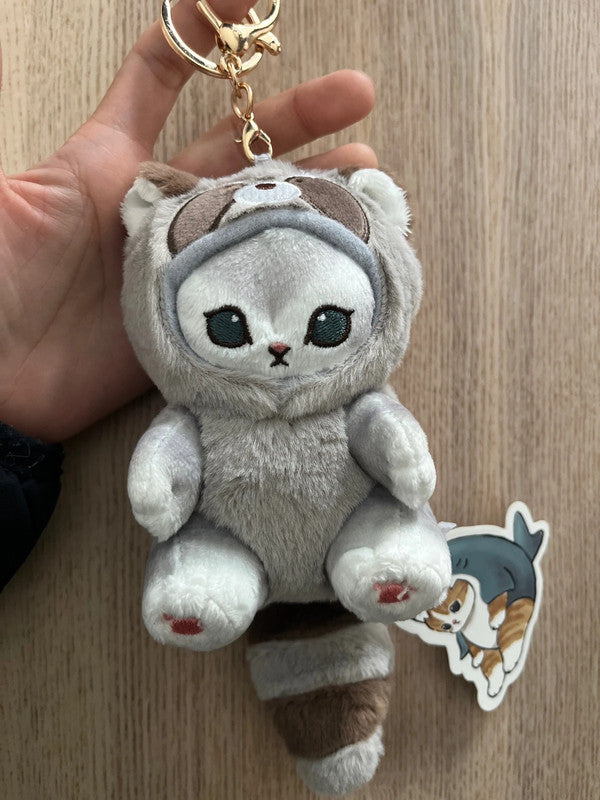 Mofusand Animal Cat plush keychain