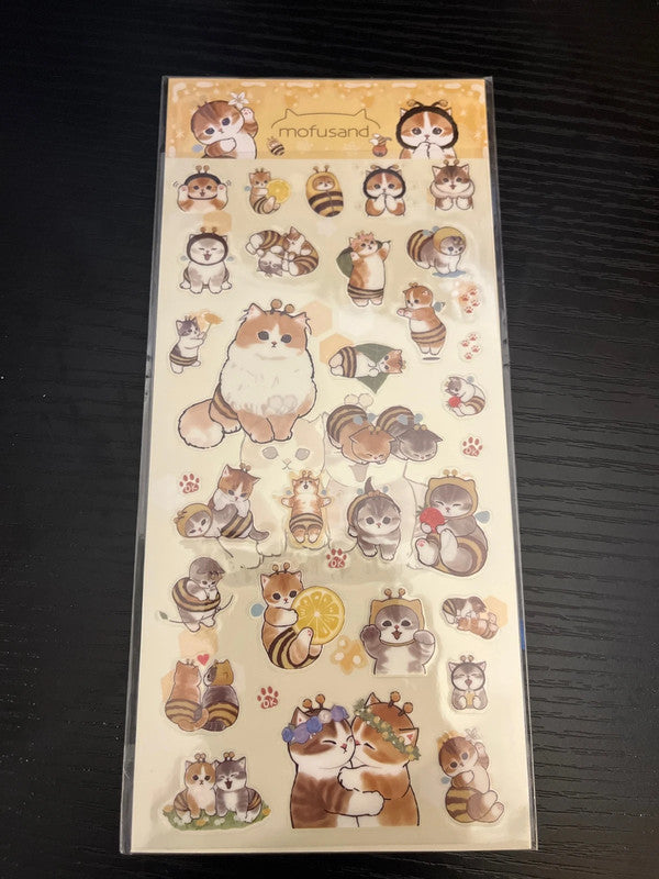Mofusand characters stickers - 4 sheets