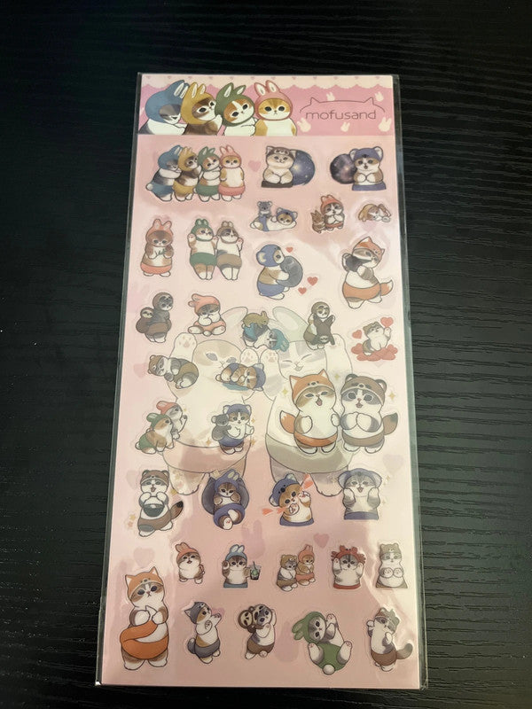Mofusand characters stickers - 4 sheets