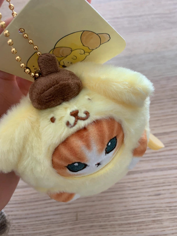 New Sanrio Pom Pom Purin x Mofusand plush keychain 2024