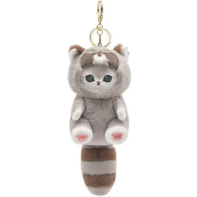 Mofusand Animal Cat plush keychain