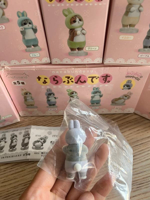 New Mofusand rabbit blind box figures with stand collection