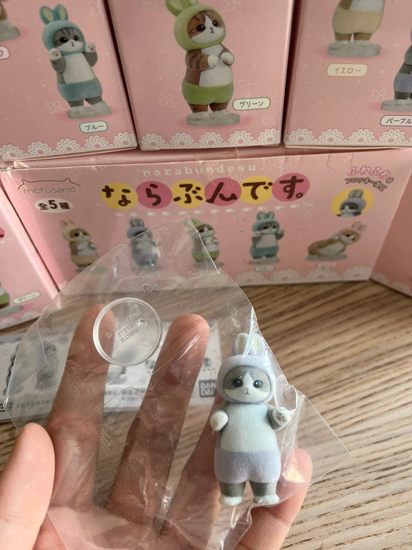New Mofusand rabbit blind box figures with stand collection