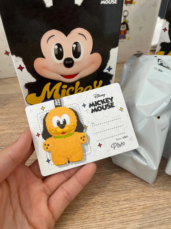 100% Authentic Popmart Mickey Family Cute Together Keychain - Pluto