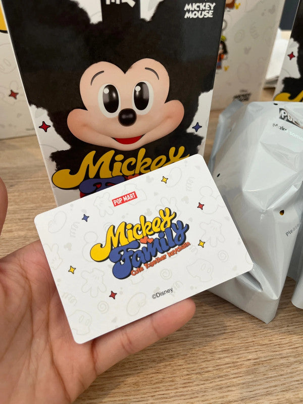 100% Authentic Popmart Mickey Family Cute Together Keychain - Pluto