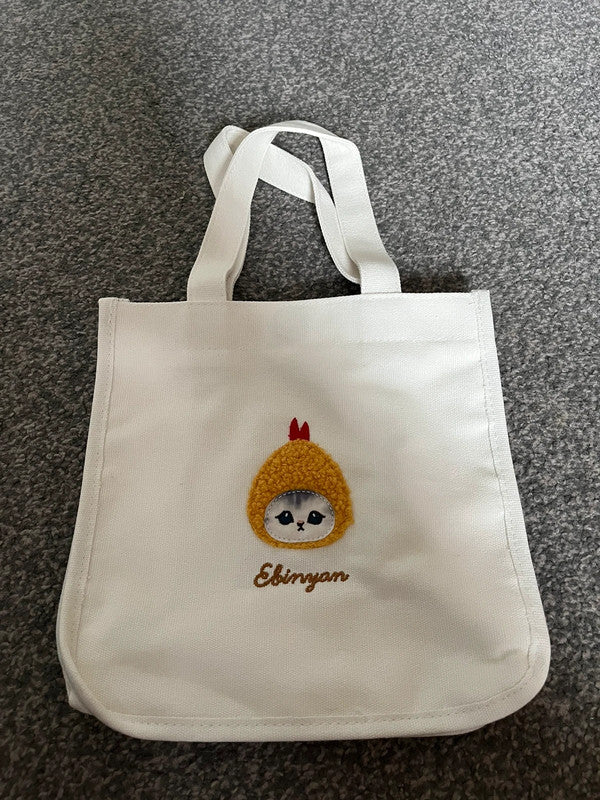 Mofusand Prawn Cat handbag - white