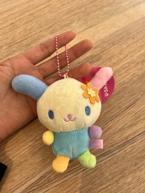Japan Sanrio Usahana plush keychain
