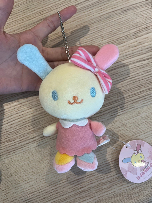 Japan Sanrio Usahana plush keychain