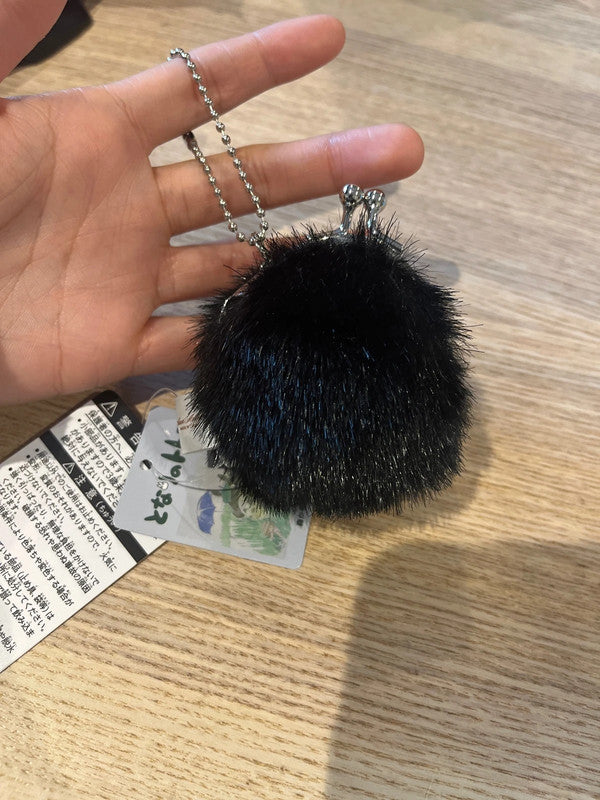 Japan Spirited Away Coal Ball mini plush coin purse keychain