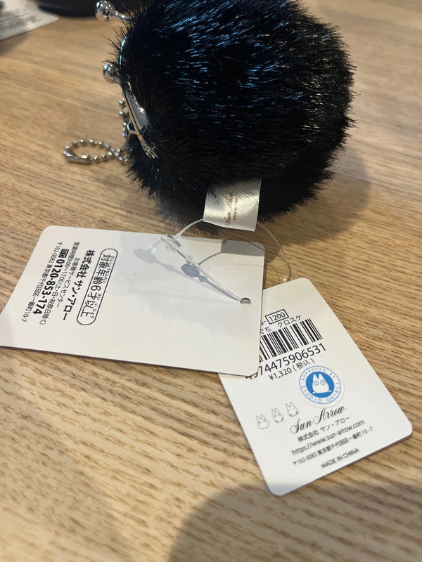 Japan Spirited Away Coal Ball mini plush coin purse keychain