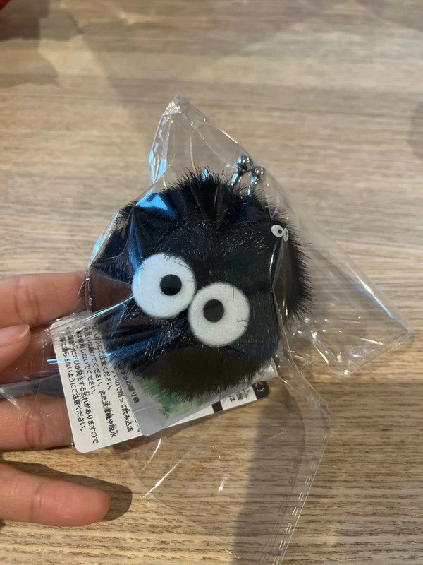 Japan Spirited Away Coal Ball mini plush coin purse keychain