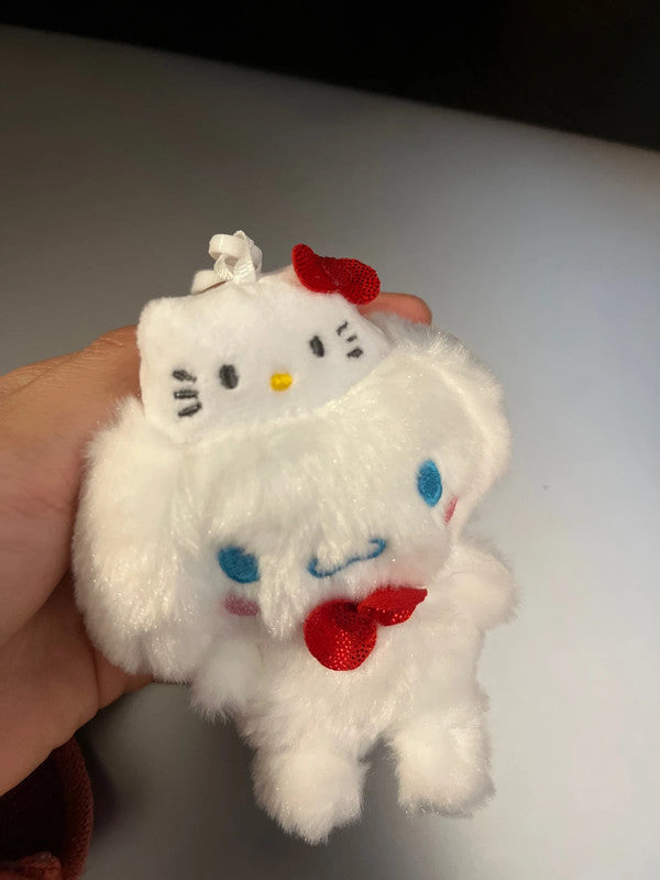 Hello Kitty 50th anniversary Sanrio Cinnamoroll plush keychain
