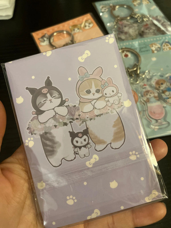 Mofusand x Sanrio Kuromi acrylic keychains