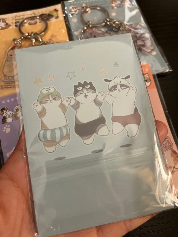 Mofusand x Sanrio Hangyodon acrylic keychains