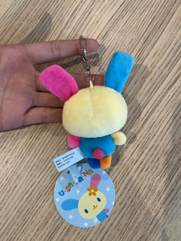 Japan Sanrio Usahana mini plush keychain