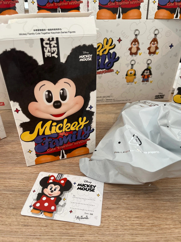 Popmart Mickey Family Cute Together Keychain - Minnie