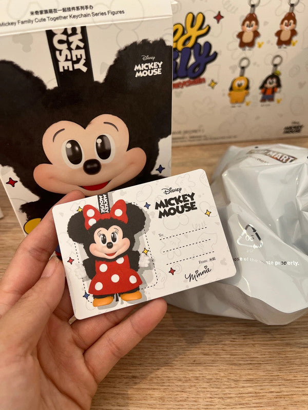 Popmart Mickey Family Cute Together Keychain - Minnie